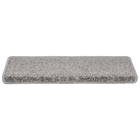 Vidaxl trapmatten 20 stuks 65x21x4 cm grijs rechthoekige rand