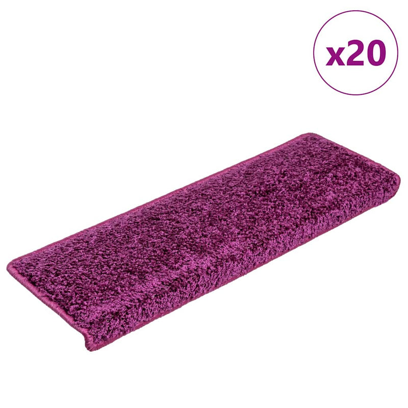 ギャラリービューアに画像をロードする, Vidaxl trapmatten 20 st 65x21x4 cm violet rechthoekige rand
