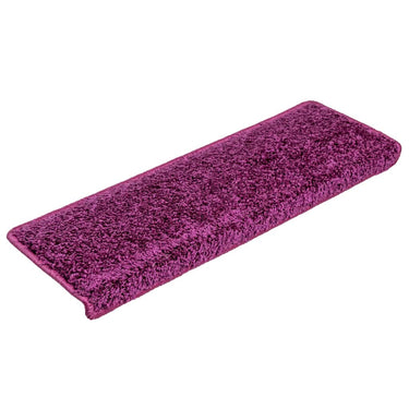 Vidaxl trapmatten 20 st 65x21x4 cm violet rechthoekige rand