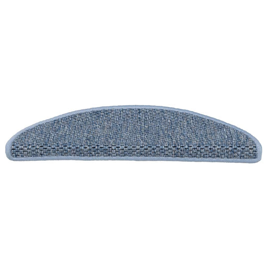 Vidaxl trapmatten zelfklevend sisal-look 30 st 56x17x3 cm blauw