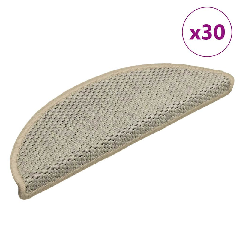 ギャラリービューアに画像をロードする, Vidaxl trapmatten zelfklevend sisal-look 30 st 56x17x3 cm lichtgroen
