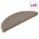 Vidaxl trapmatten zelfklevend sisal-look 30 st 56x17x3 cm donkerbeige