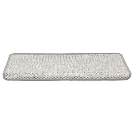 Vidaxl trapmatten zelfklevend sisal-look 30 st 65x21x4 cm platina