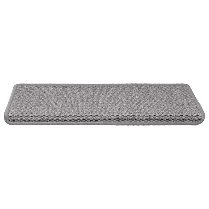 ギャラリービューアに画像をロードする, Vidaxl trapmatten zelfklevend sisal-look 30 st 65x21x4cm zilverkleurig
