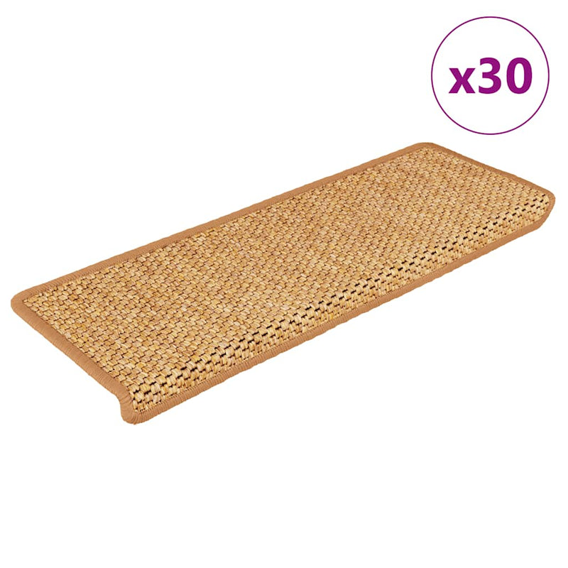 ギャラリービューアに画像をロードする, Vidaxl trapmatten zelfklevend 30 st sisal-look 65x21x4 cm sisal
