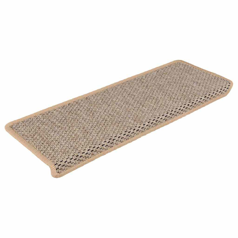 ギャラリービューアに画像をロードする, Vidaxl trapmatten zelfklevend 30 st sisal-look 65x21x4 cm lichtbeige
