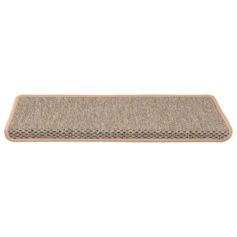ギャラリービューアに画像をロードする, Vidaxl trapmatten zelfklevend 30 st sisal-look 65x21x4 cm lichtbeige
