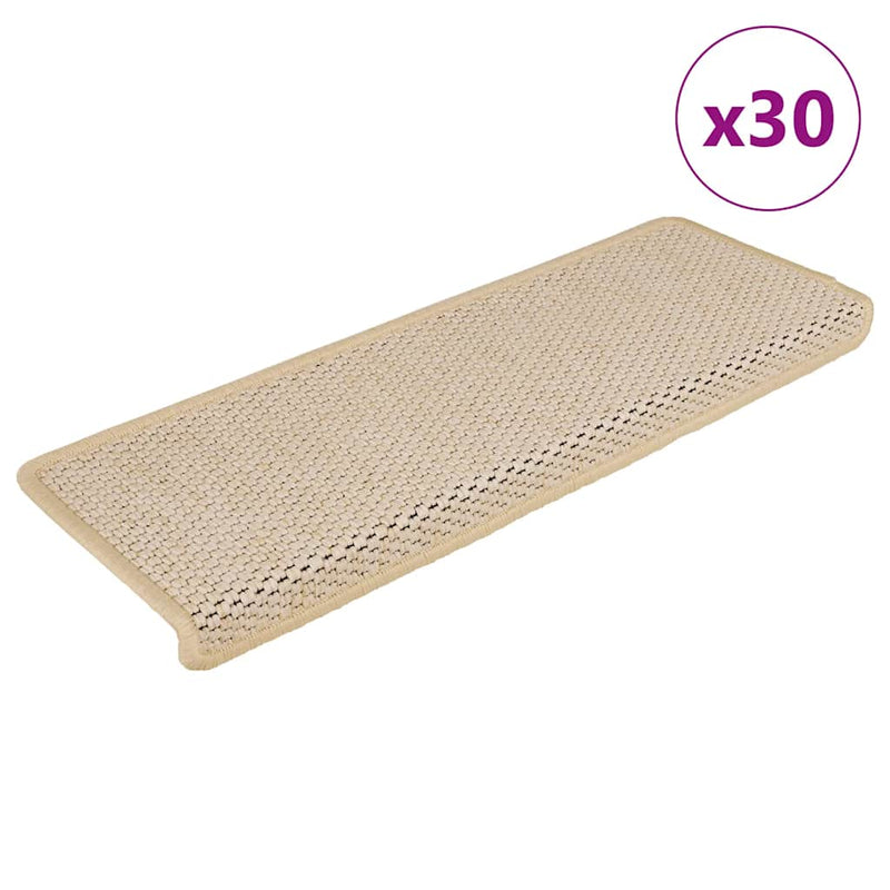 Chargez l'image dans la visionneuse de la galerie, Vidaxl trapmatten zelfklevend 30 st sisal-look 65x21x4 cm berber

