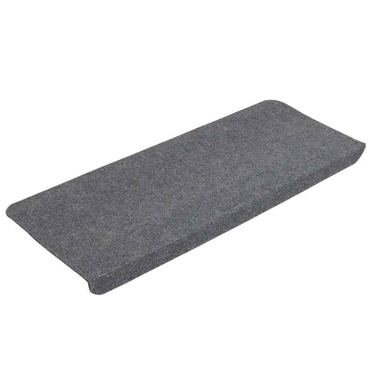 Vidaxl trapmatten zelfklevend 30 st 65x24,5x3,5 cm grijs