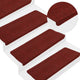 Vidaxl trapmatten zelfklevend 30 st 65x22,5x3,5 cm rood
