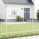 Vidaxl tuinhek 2 pcs wit 170 x 190 cm gepoedercoat staal