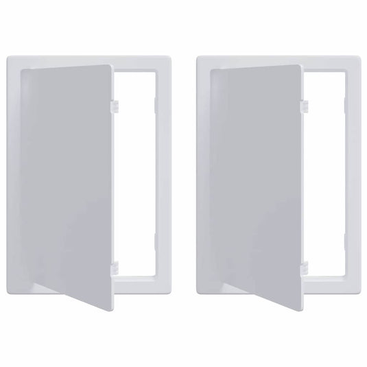 Vidaxl toegangs-panelen 2 pcs wit 15 x 23 cm abs kunststof