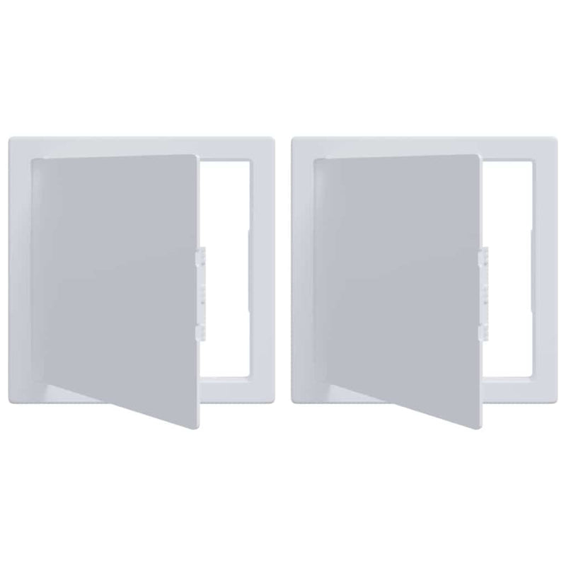 Chargez l'image dans la visionneuse de la galerie, Vidaxl toegangs-panelen 2 pcs wit 20 x 20 cm abs kunststof
