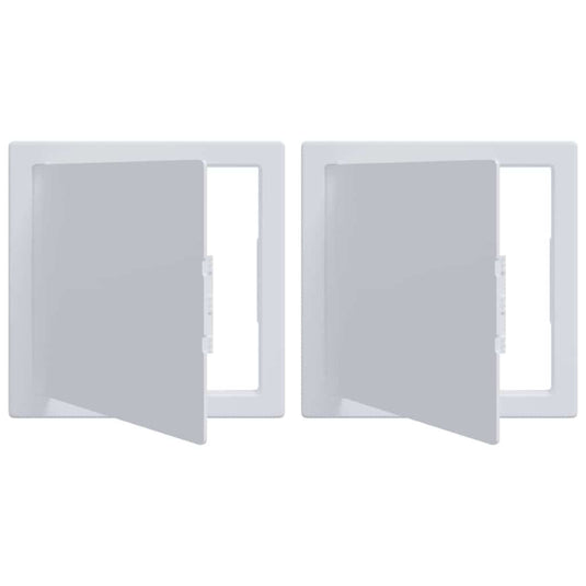 Vidaxl toegangs-panelen 2 pcs wit 20 x 20 cm abs kunststof