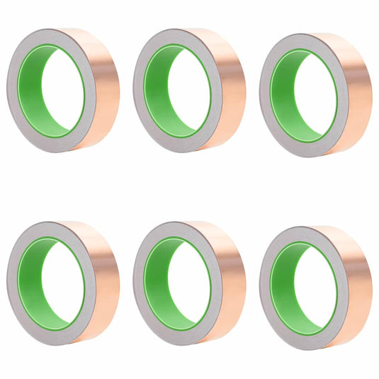 Vidaxl kopertape 6 pcs koper 2000 x 3 cm koper