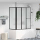 Vidaxl douchescherm wit 120 x 70 x 137 cm aluminium