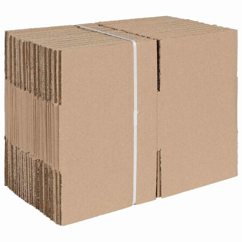 Afbeelding laden in galerijviewer, Vidaxl vouwdoos met opslag 50 pcs naturel 15 x 15 x 8 cm karton
