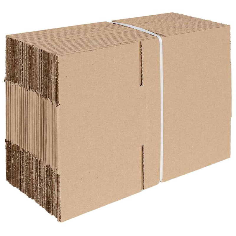 Afbeelding laden in galerijviewer, Vidaxl vouwdoos met opslag 50 pcs naturel 20 x 15 x 10 cm karton
