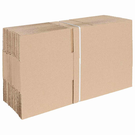 Vidaxl vouwdoos met opslag 50 pcs naturel 25 x 17,5 x 10 cm karton