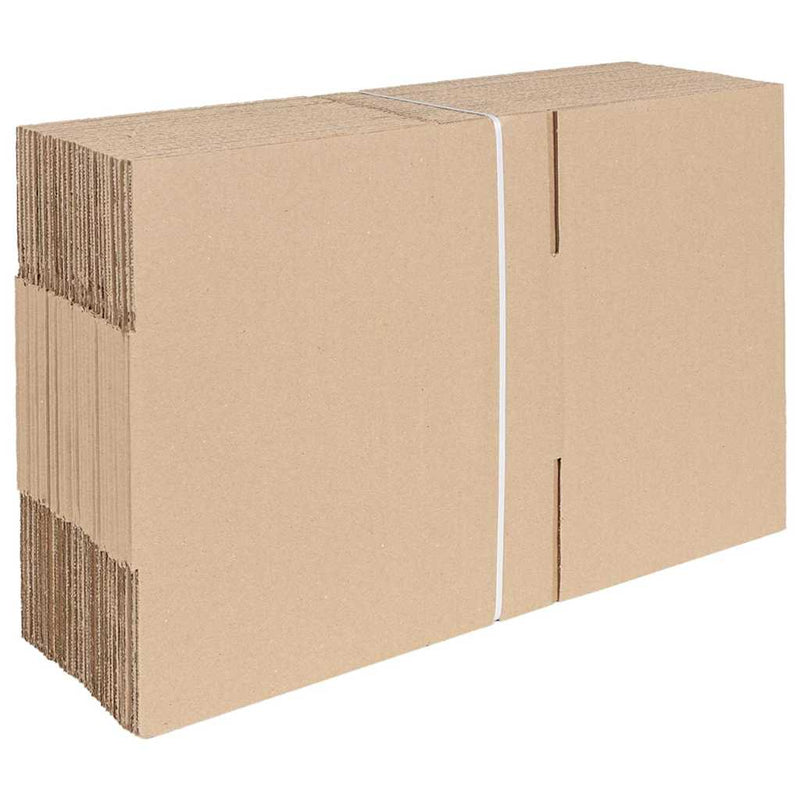 Afbeelding laden in galerijviewer, Vidaxl vouwdoos met opslag 50 pcs naturel 30 x 21,5 x 14 cm karton

