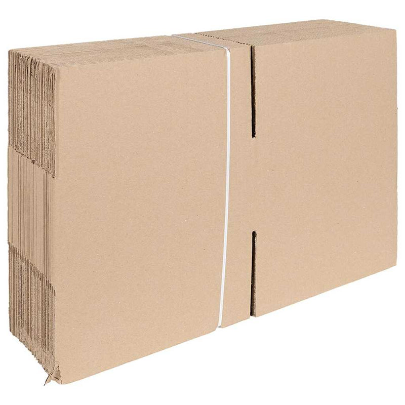 Afbeelding laden in galerijviewer, Vidaxl vouwdoos met opslag 50 pcs naturel 30 x 30 x 15 cm karton
