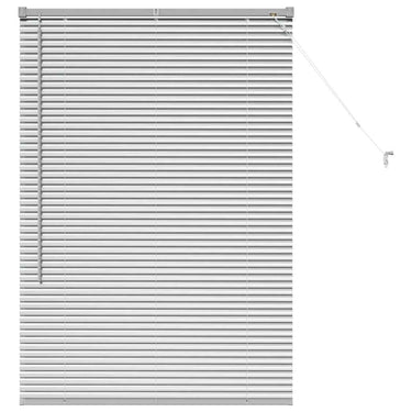 Vidaxl venetiaanse jaloezieën zilver 130 x 90 cm aluminium