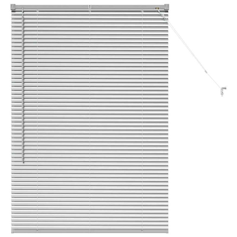 Chargez l'image dans la visionneuse de la galerie, Vidaxl venetiaanse jaloezieën zilver 130 x 95 cm aluminium
