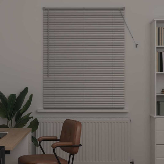 Vidaxl venetiaanse jaloezieën zilver 130 x 100 cm aluminium