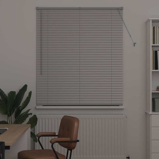 Vidaxl venetiaanse jaloezieën zilver 130 x 115 cm aluminium