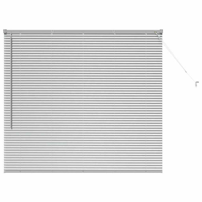 Afbeelding laden in galerijviewer, Vidaxl venetiaanse jaloezieën zilver 130 x 140 cm aluminium
