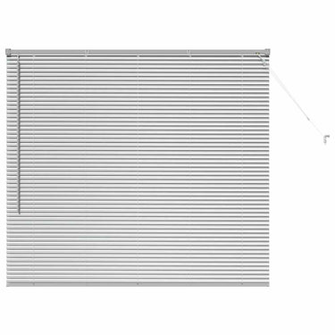 Vidaxl venetiaanse jaloezieën zilver 130 x 145 cm aluminium