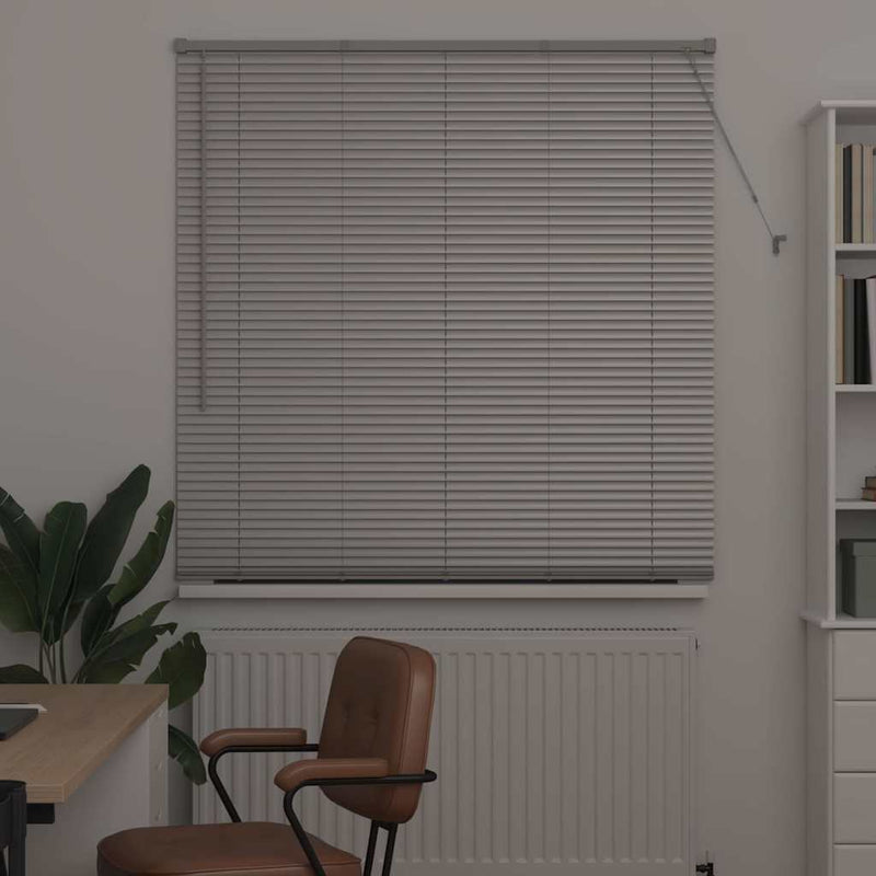 Chargez l'image dans la visionneuse de la galerie, Vidaxl venetiaanse jaloezieën zilver 175 x 135 cm aluminium

