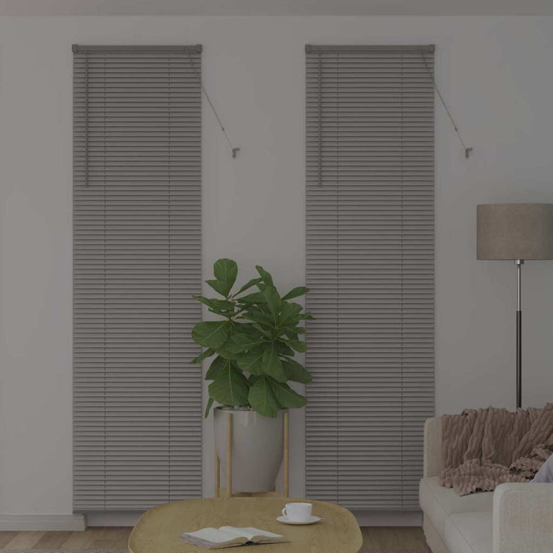 Afbeelding laden in galerijviewer, Vidaxl venetiaanse jaloezieën zilver 220 x 60 cm aluminium
