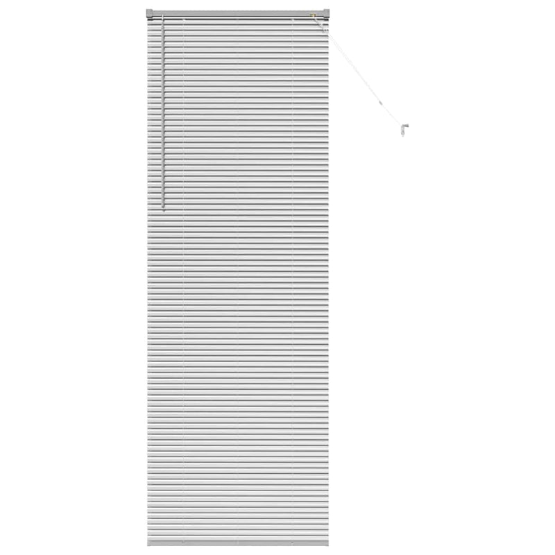 Afbeelding laden in galerijviewer, Vidaxl venetiaanse jaloezieën zilver 220 x 75 cm aluminium
