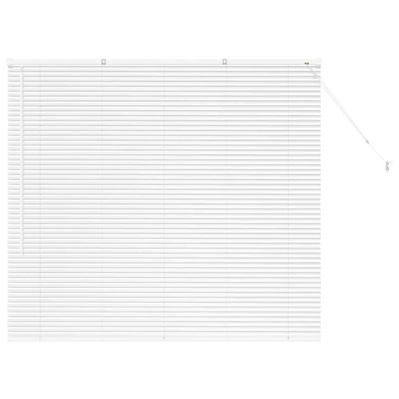 Chargez l'image dans la visionneuse de la galerie, Vidaxl venetiaanse jaloezieën wit 130 x 140 cm aluminium
