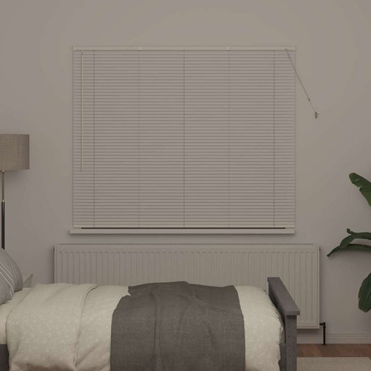 Vidaxl venetiaanse jaloezie wit 130 x 160 cm 25 mm aluminium