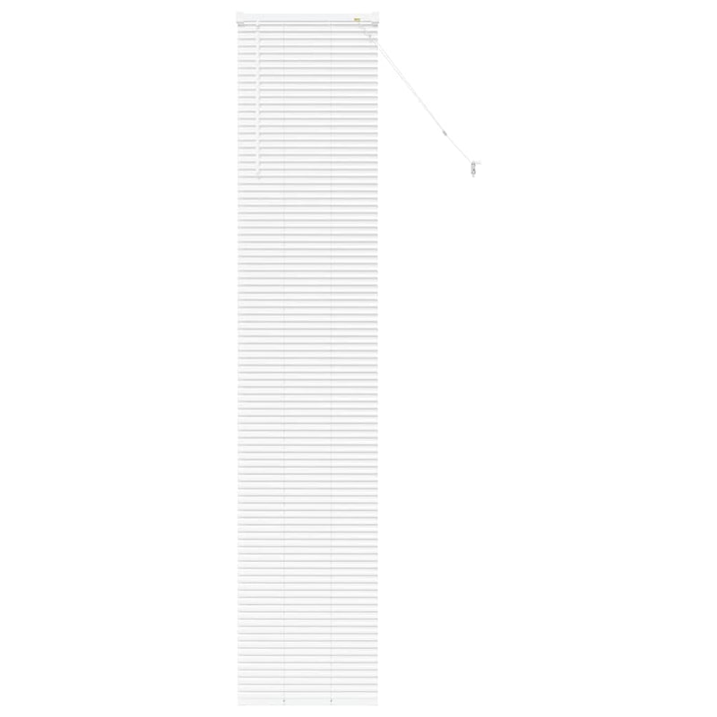 Afbeelding laden in galerijviewer, Vidaxl venetiaanse jaloezieën wit 220 x 45 cm aluminium
