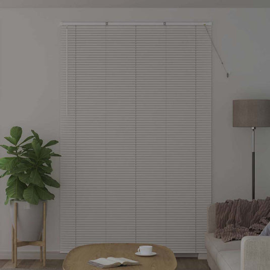 Vidaxl venetiaanse jaloezie wit 220 x 145 cm 25 mm aluminium