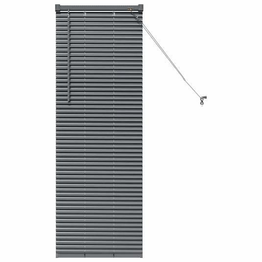 Vidaxl venetiaanse jaloezieën donkergrijs 130 x 40 cm aluminium