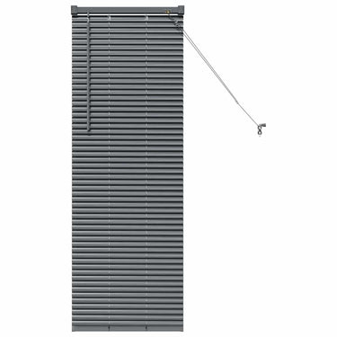 Vidaxl venetiaanse jaloezieën donkergrijs 130 x 50 cm aluminium