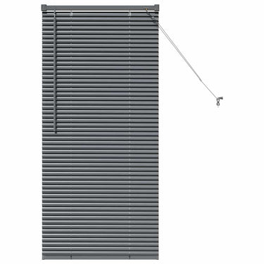Vidaxl venetiaanse jaloezieën donkergrijs 130 x 65 cm aluminium