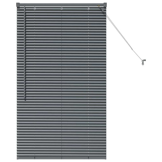 Vidaxl venetiaanse jaloezieën donkergrijs 130 x 80 cm aluminium