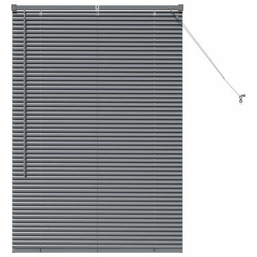 Vidaxl venetiaanse jaloezieën donkergrijs 130 x 85 cm aluminium