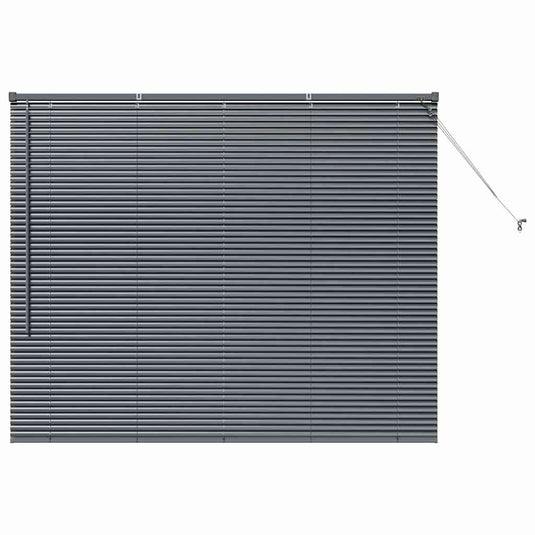 Vidaxl venetiaanse jaloezieën donkergrijs 130 x 155 cm aluminium