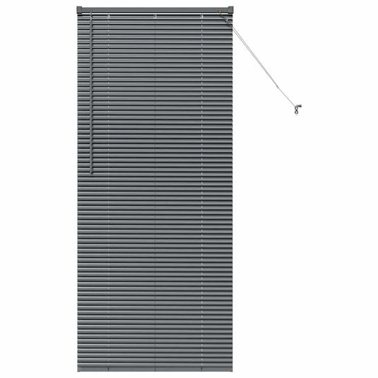 Vidaxl venetiaanse jaloezieën donkergrijs 175 x 70 cm aluminium
