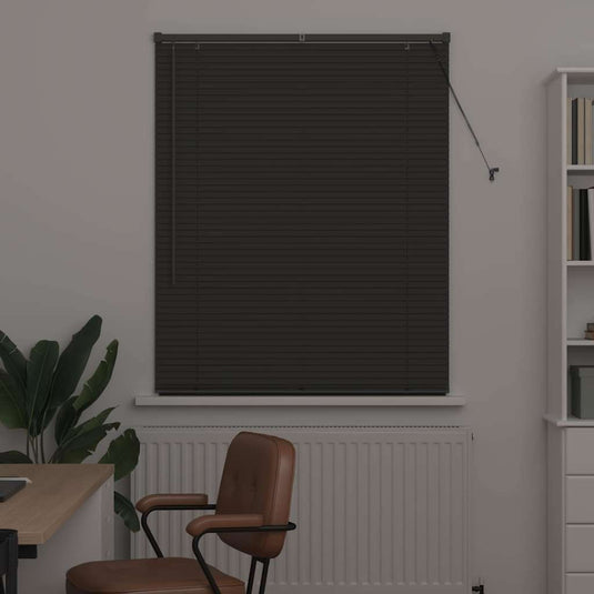 Vidaxl venetiaanse jaloezieën donkergrijs 175 x 105 cm aluminium