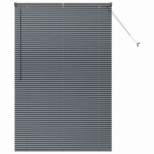 Vidaxl venetiaanse jaloezieën donkergrijs 175 x 110 cm aluminium
