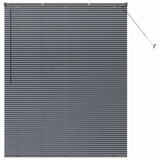Vidaxl venetiaanse jaloezieën donkergrijs 175 x 140 cm aluminium