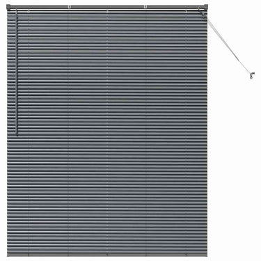 Vidaxl venetiaanse jaloezieën donkergrijs 175 x 150 cm aluminium