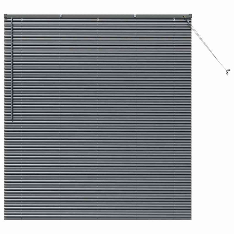 Afbeelding laden in galerijviewer, Vidaxl venetiaanse jaloezieën donkergrijs 175 x 155 cm aluminium
